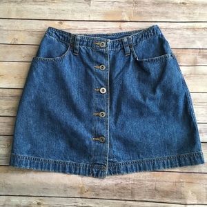 AEO Front Button Jean Skirt